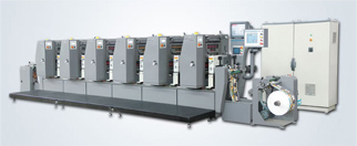 Etikettendruckmaschine mit vorbeschichteter Platte